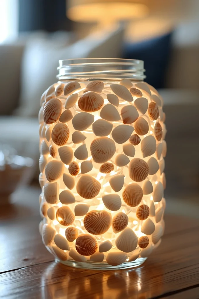 Seashell Coastal Lantern