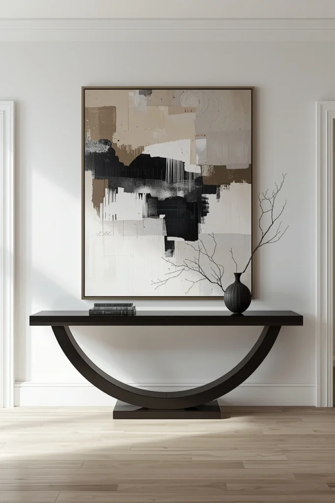 Contemporary Art-Focused Entryway