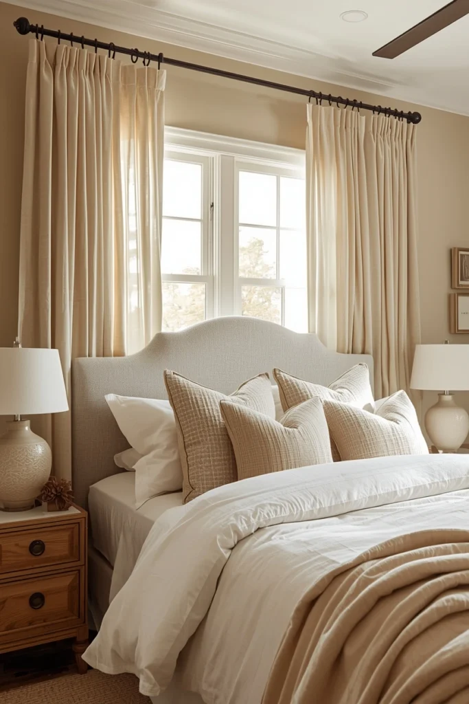 Fabric Curtain Headboard