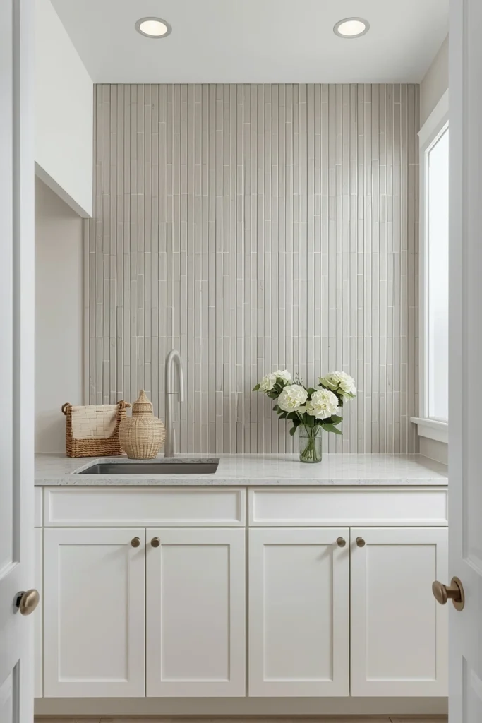 Full-Height Backsplash to Ceiling