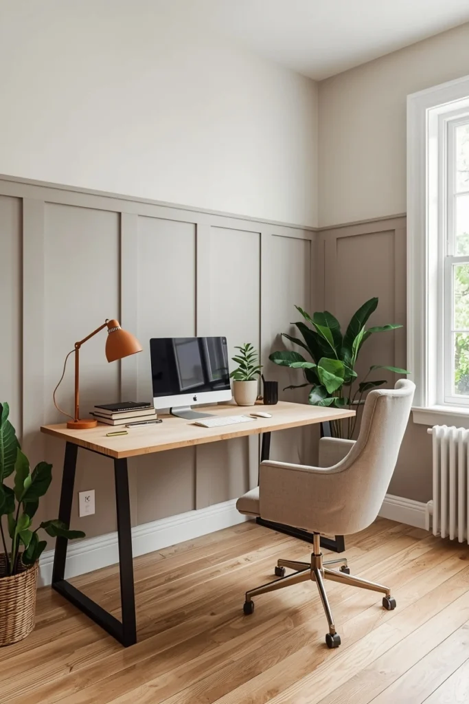 Painted Plywood Paneling