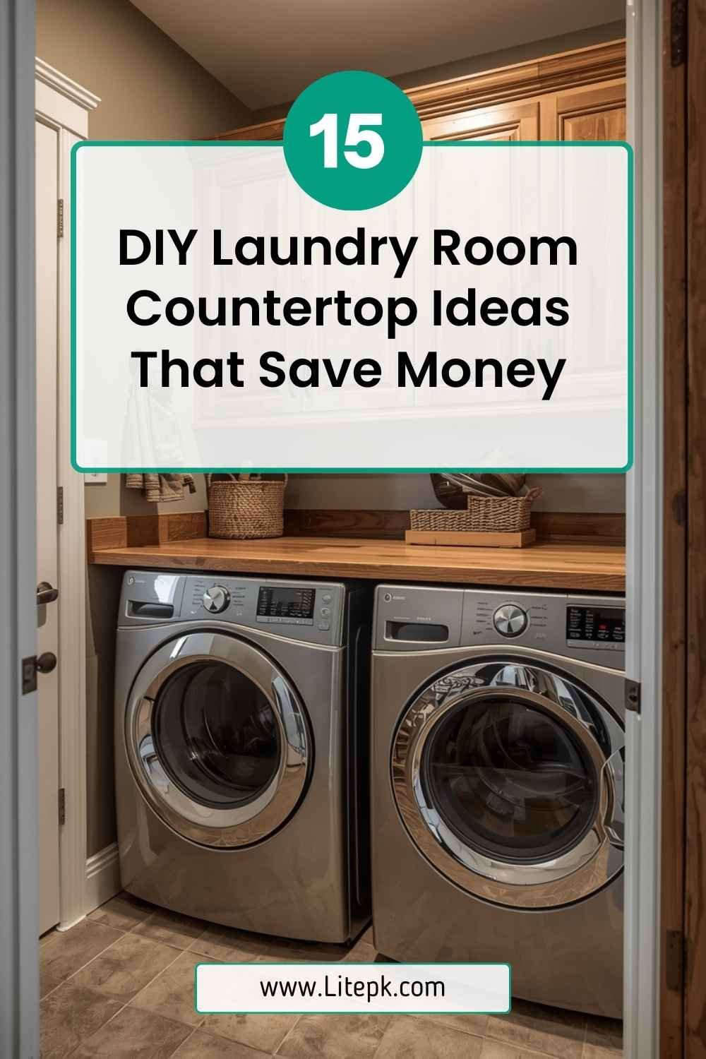 15 DIY Laundry Room Countertop Ideas That Save Money