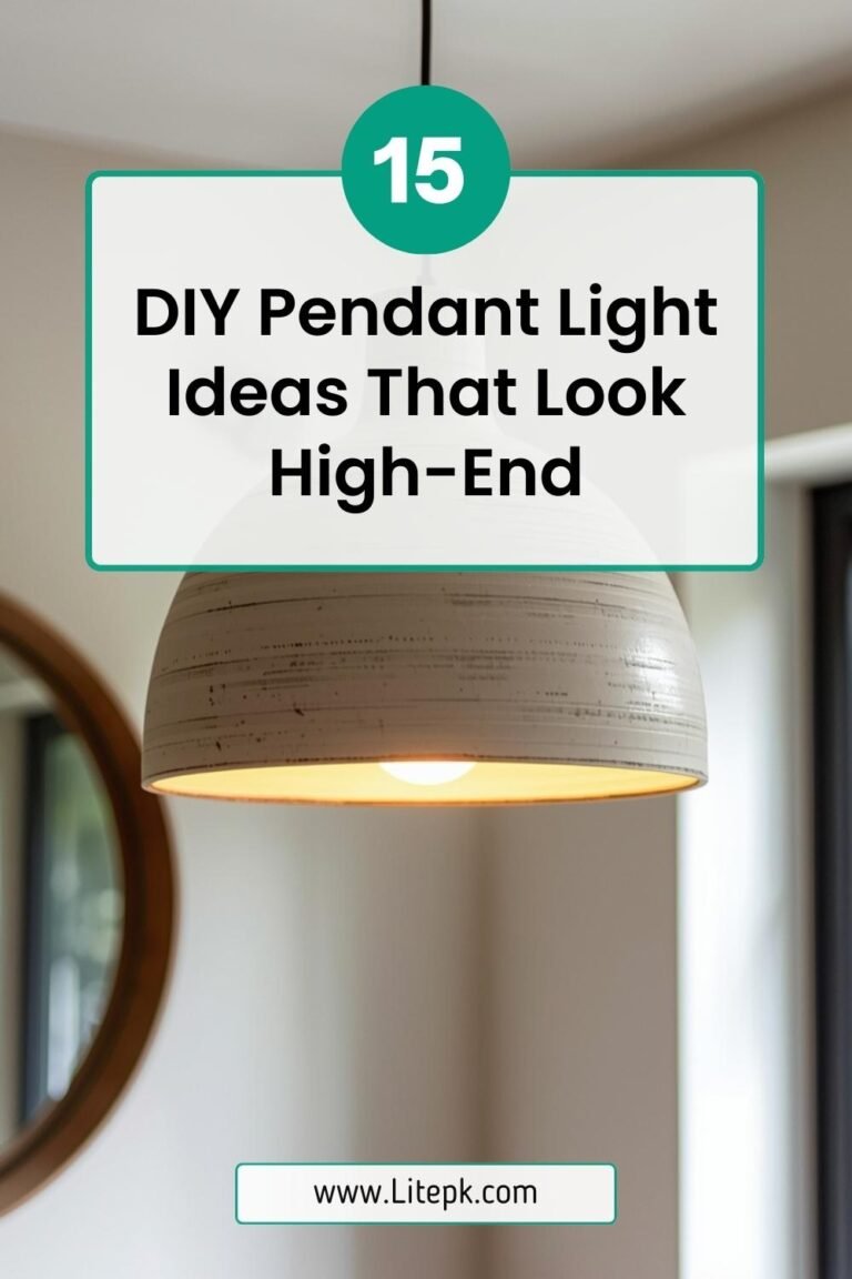 15 DIY Pendant Light Ideas That Look High-End