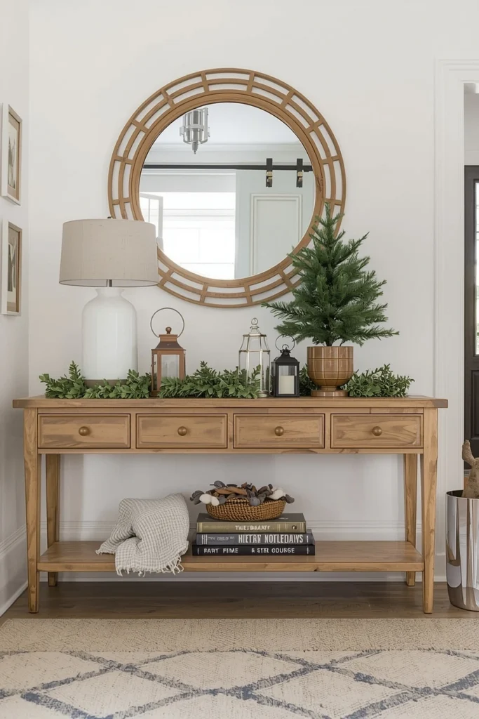 Entryway Holiday Styling