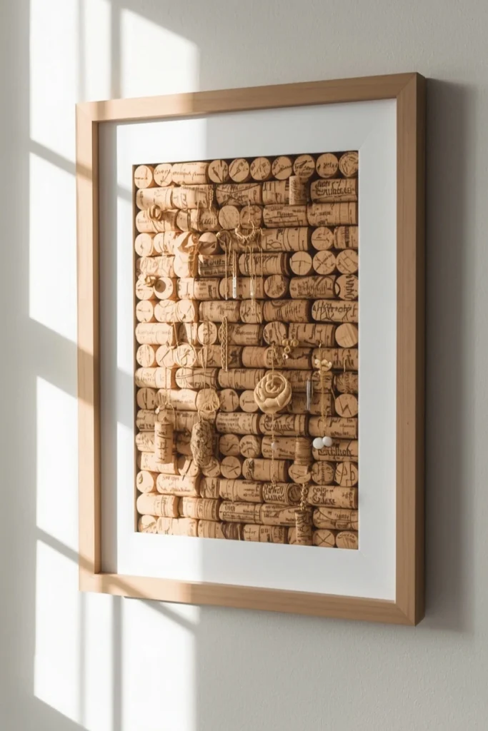 Wine Cork Jewelry Organizer