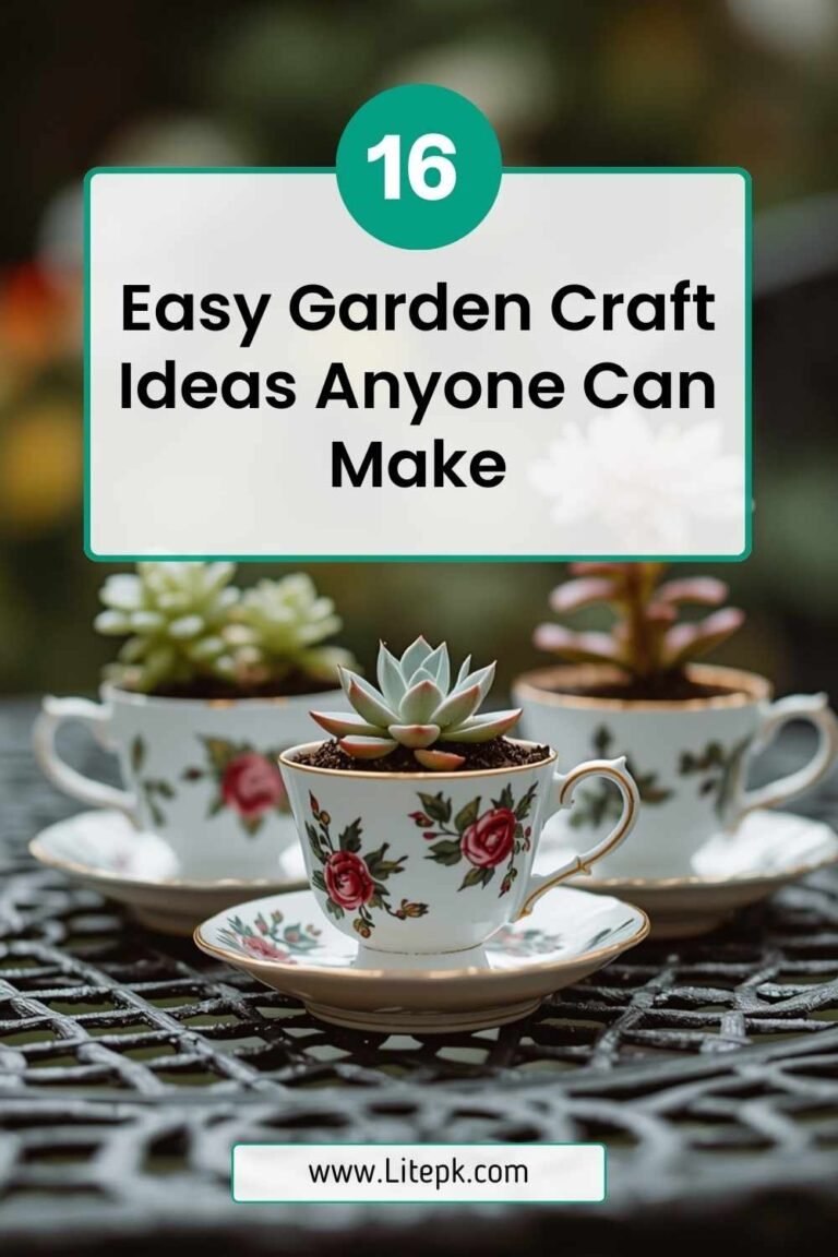 16 Easy Garden Craft Ideas Anyone Can Make