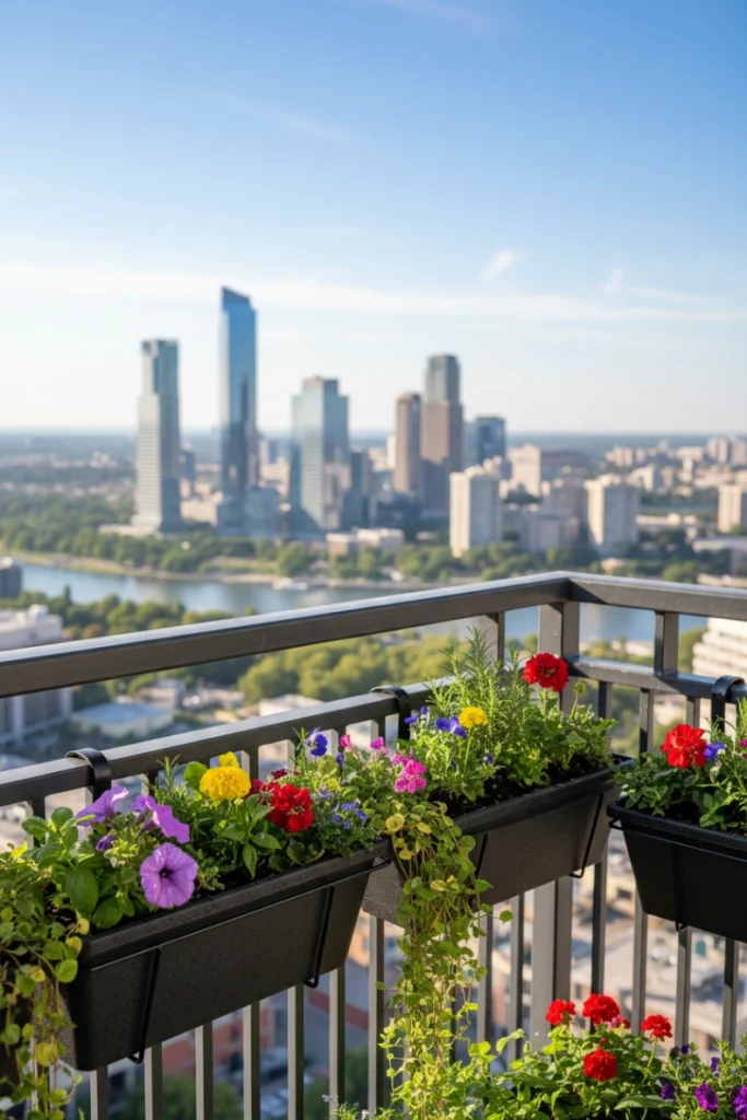 Balcony Railing Planters