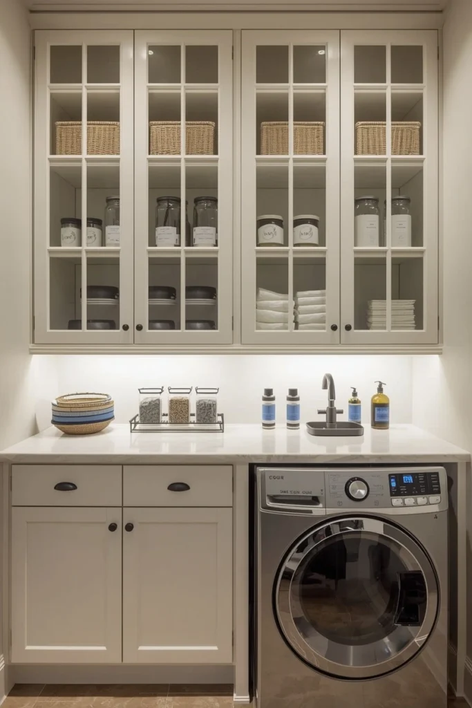 Built-In Glass Cabinet Displays