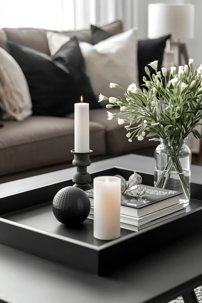 Matte Black Minimal Tray