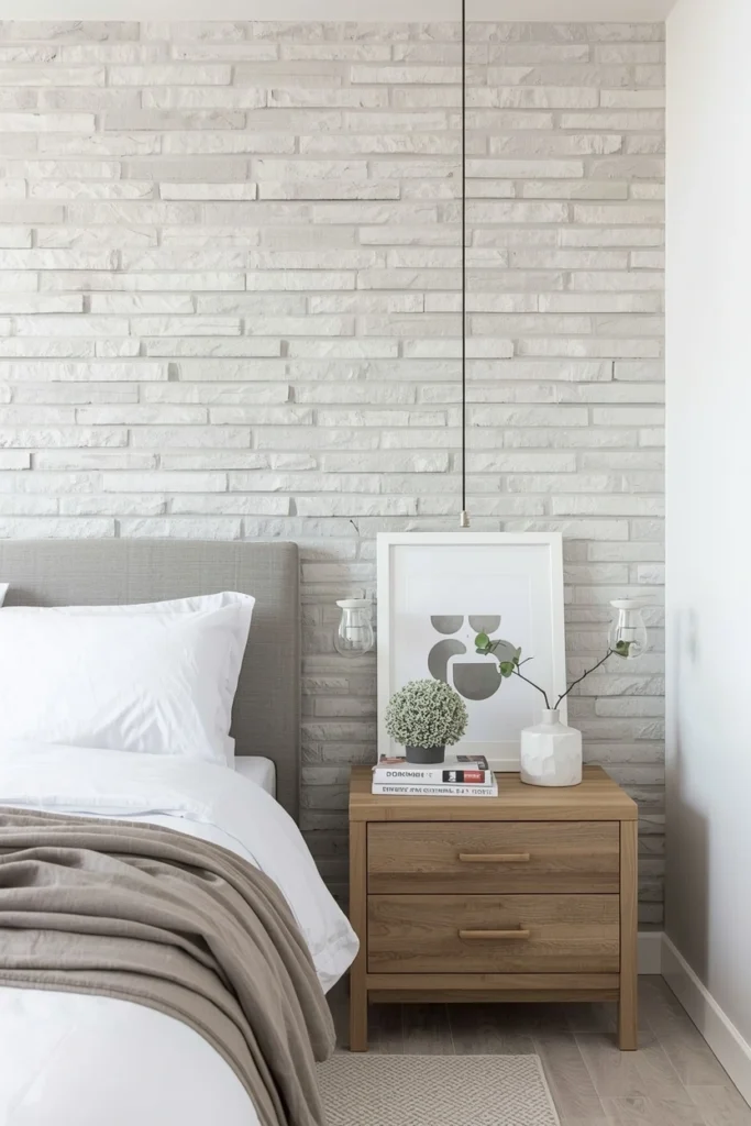 Minimalist Whitewashed Stone Look