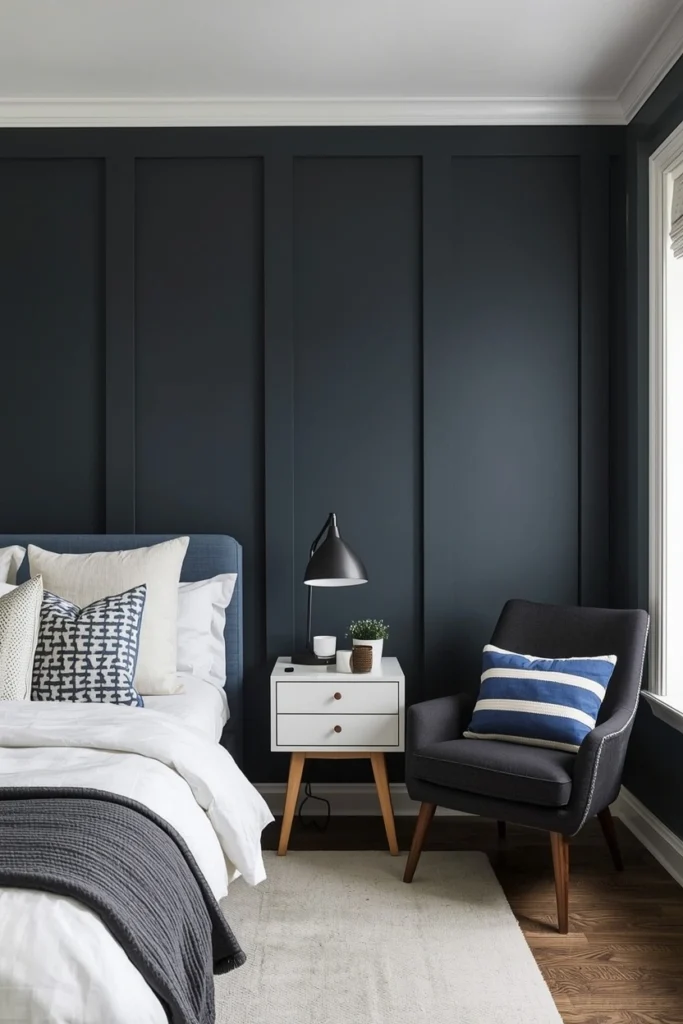 Vertical Battens Over Painted Wall