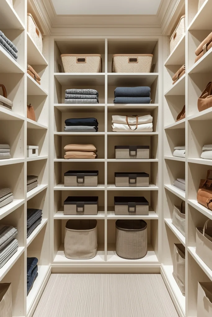 Custom Built-In Shelving for Sculptural Balance