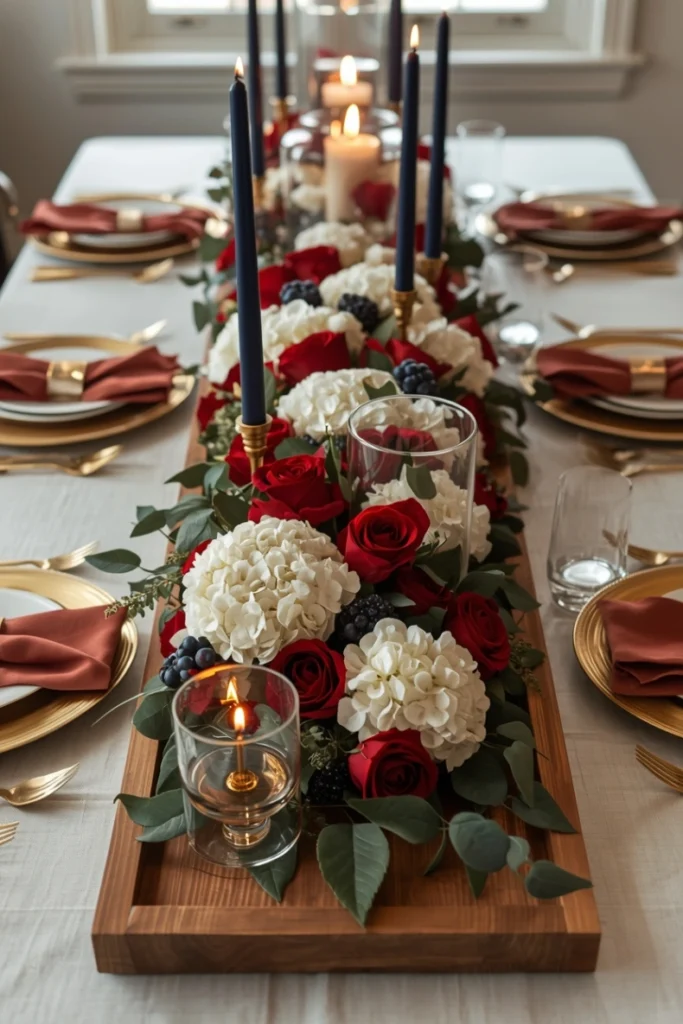 Elegant Patriotic Table Centerpiece