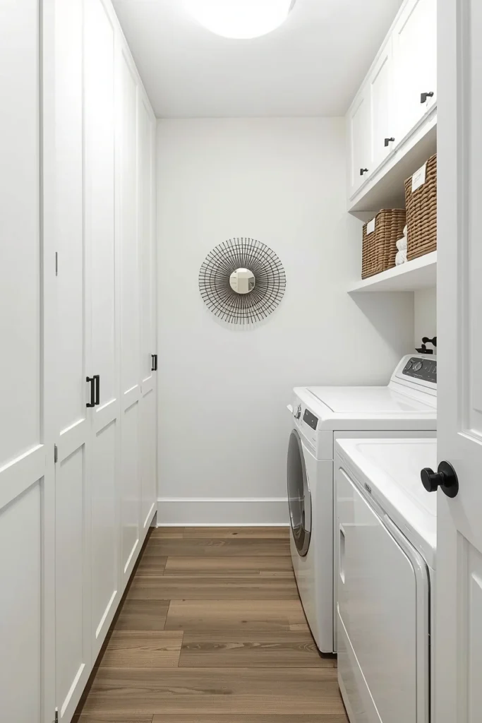 Galley-Style Layout with Opposing Storage