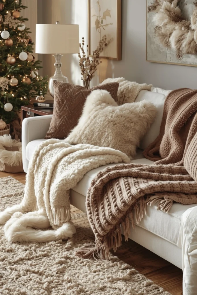 Layered Cozy Textiles Everywhere