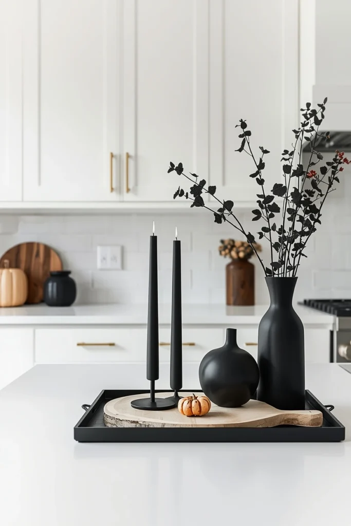 Matte Black Accent Decor