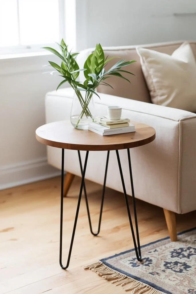 Modern Hairpin Leg Side Table