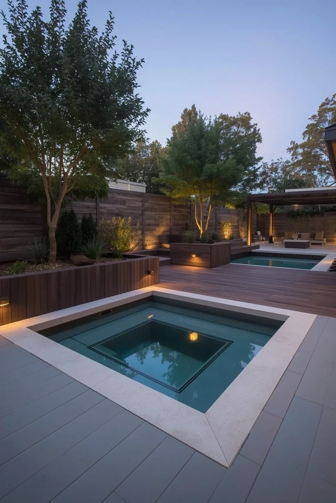 Sunken Jacuzzi with Surrounding Deck
