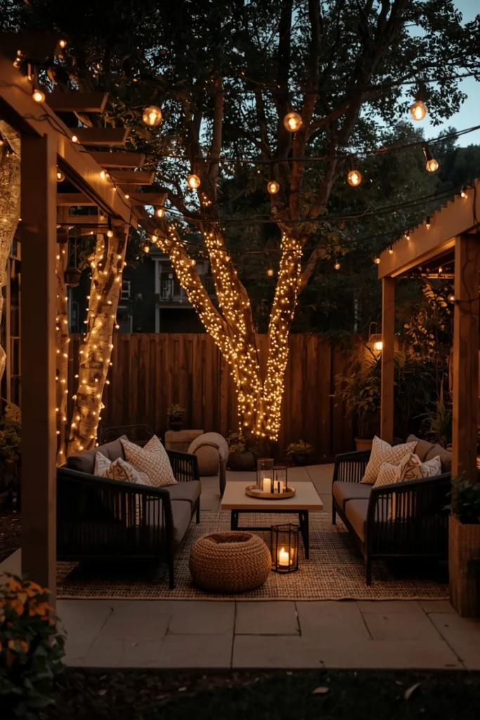 Warm String Lights for Soft Evening Glow