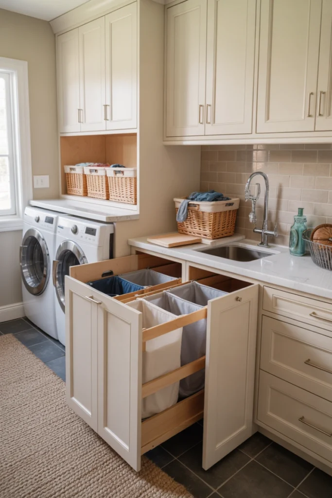 Custom Pull-Out Hampers