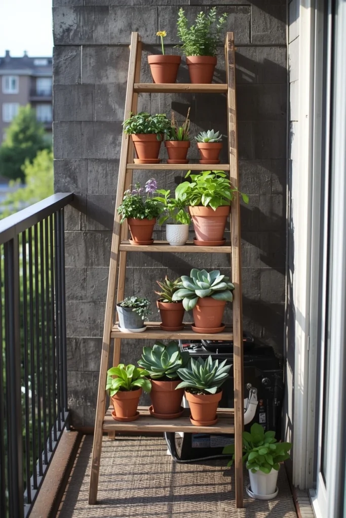 Ladder Shelf Garden