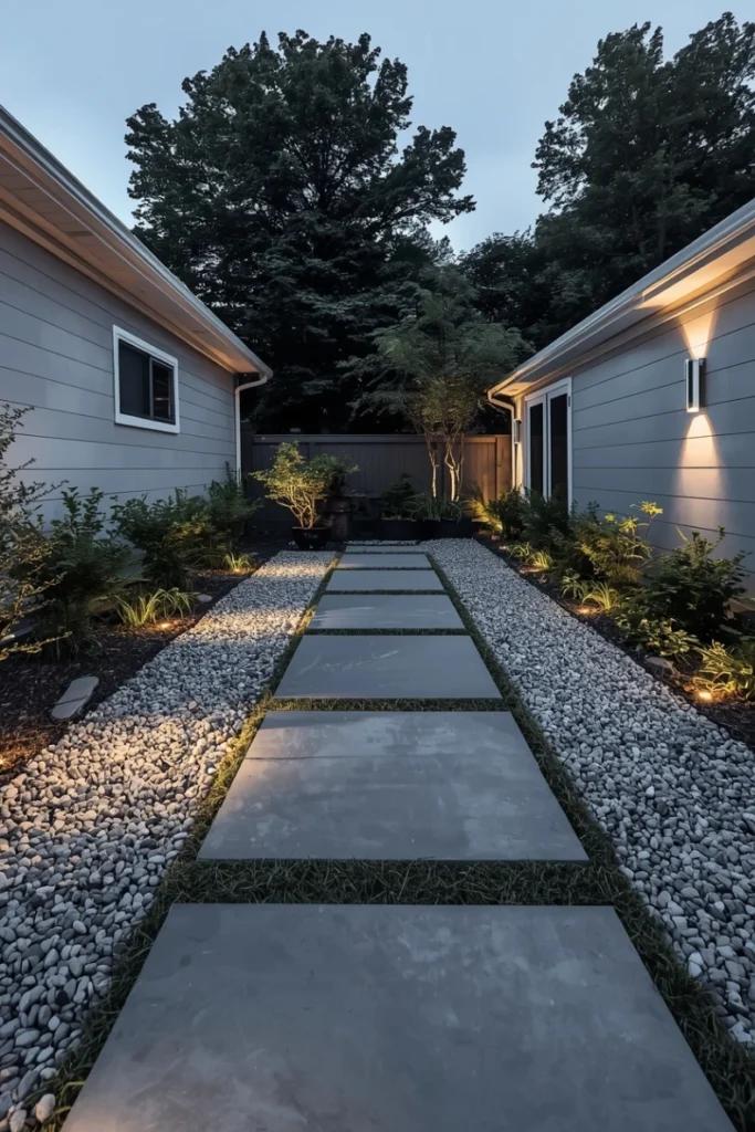 Linear Stone Pathways