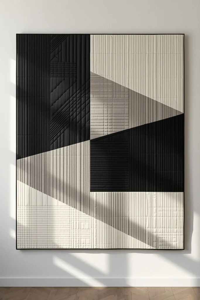 Monochrome Minimalist Quilt
