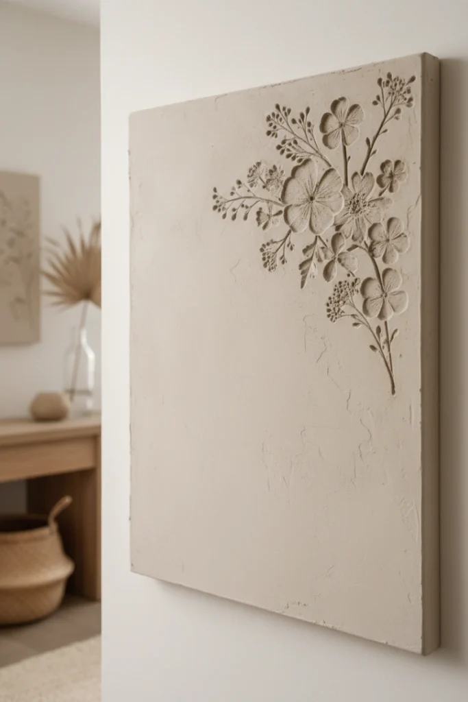 Textured Floral Impression Panel