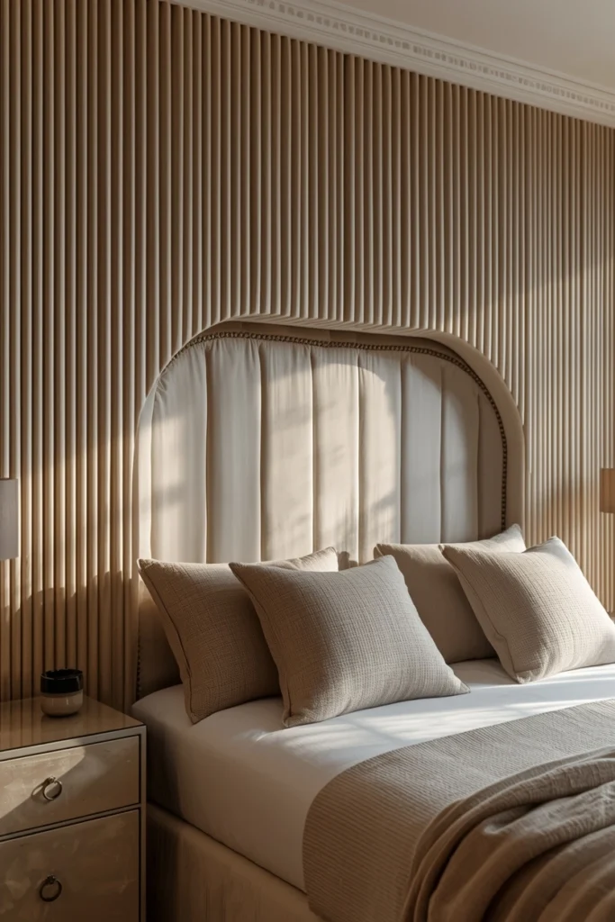 Upholstered or Textured Statement Headboard