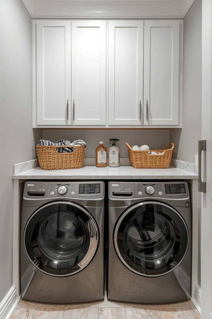 Built-In Countertops Over Front-Load Machines