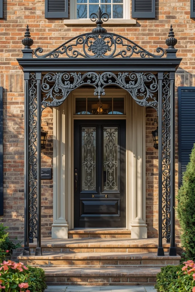 Decorative Wrought Iron Awning