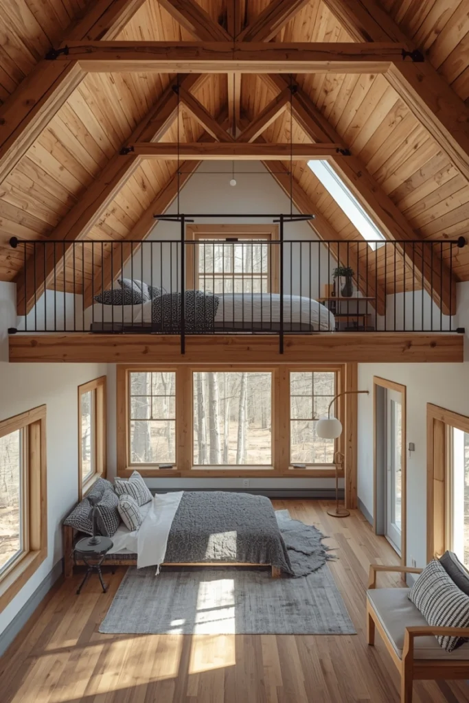 Lofted Sleeping Areas to Maximize Floor Space