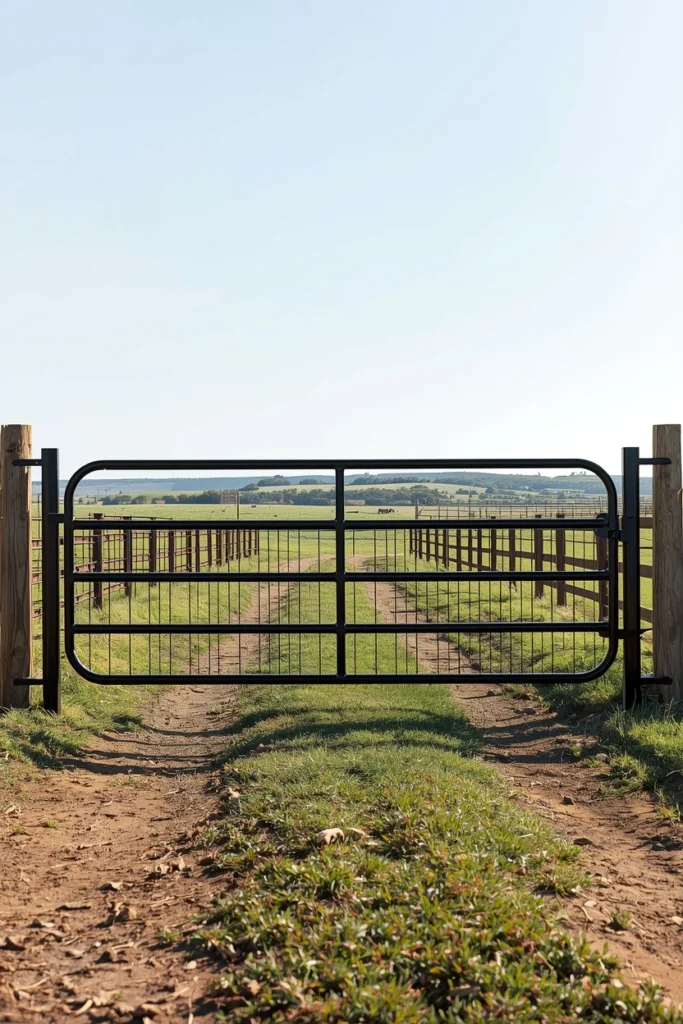 Metal Tube Ranch Gate
