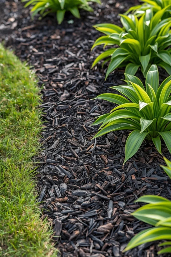 Mulched Garden Beds