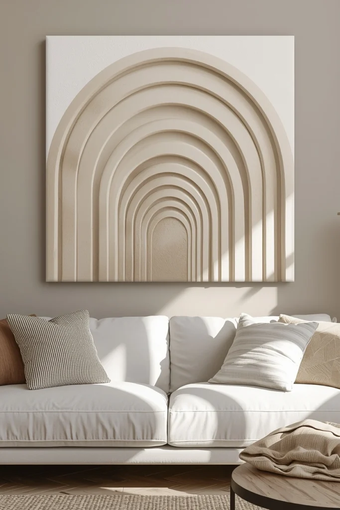 Sculpted Arch Canvas Design