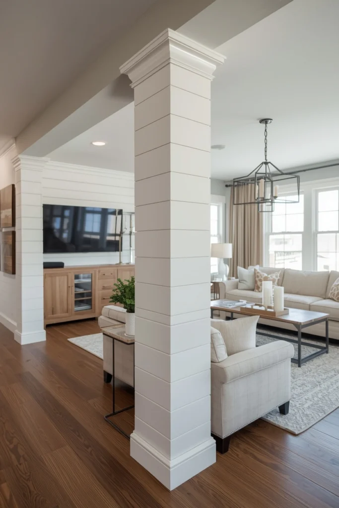 Shiplap Wrapped Column