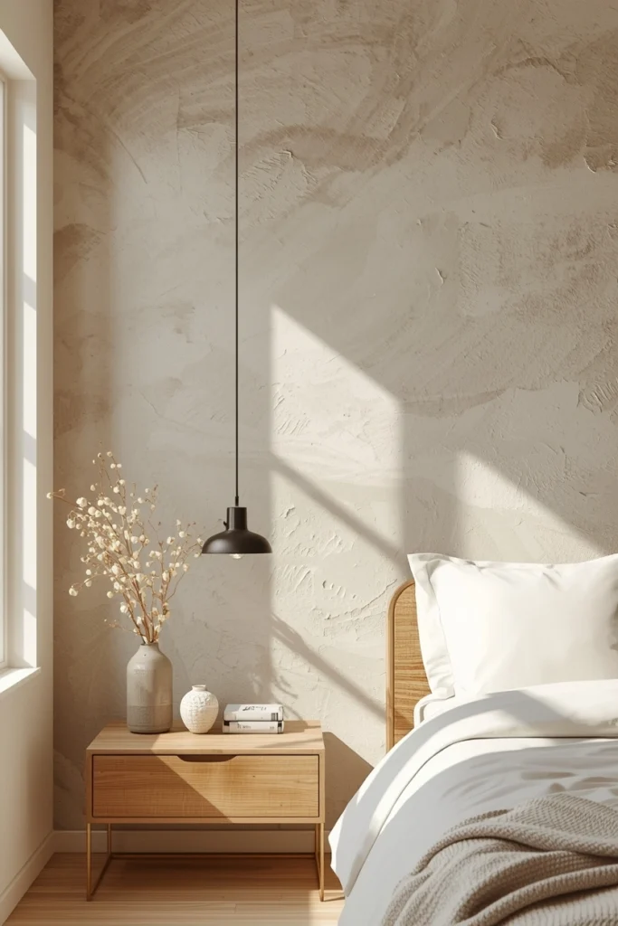 Textured Plaster Accent Wall