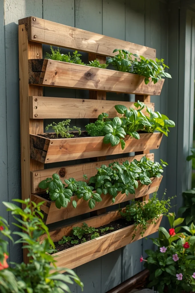 Vertical Pallet Garden