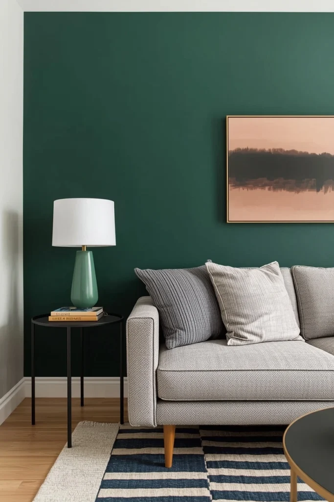 Bold Solid Color Statement Wall