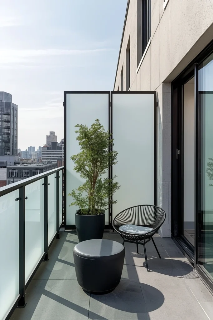 Frosted Glass Panels for Modern Minimalism