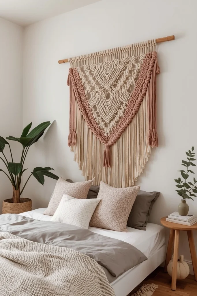 Hanging Macramé or Fiber Art Installation