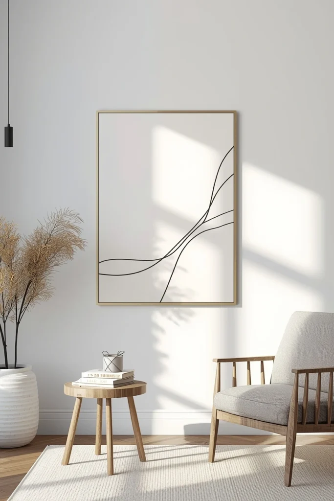 Minimalist Line Art Relief