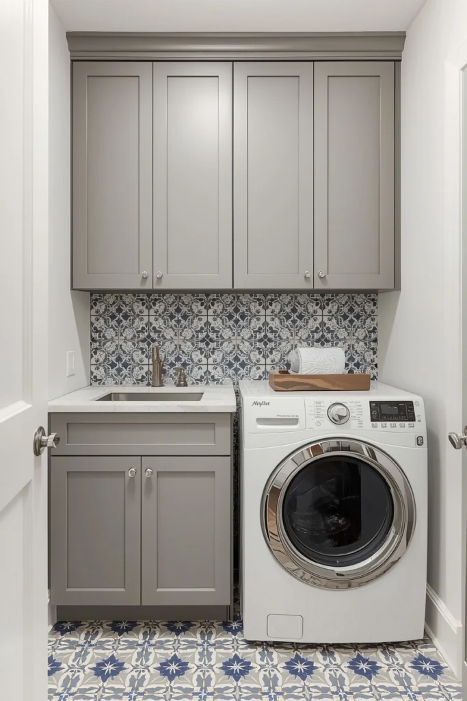 Patterned Cement Tiles for Bold Character