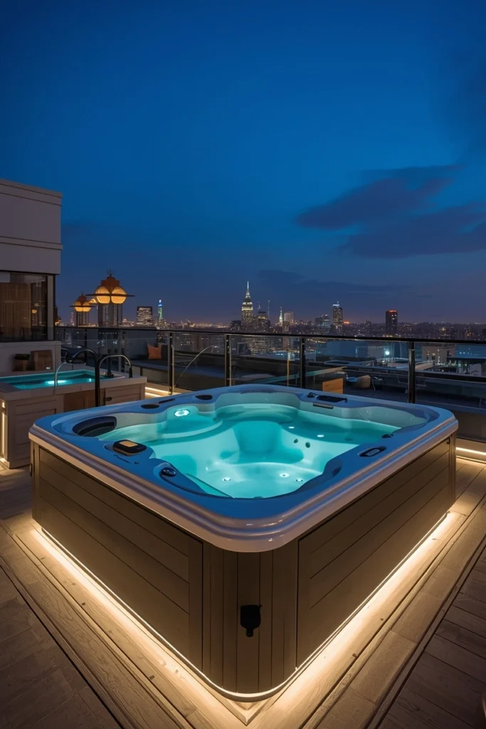 Rooftop Jacuzzi with City Views