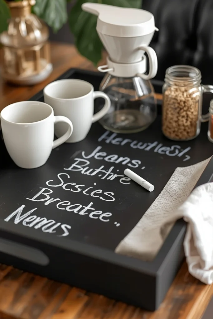 Chalkboard Message Tray