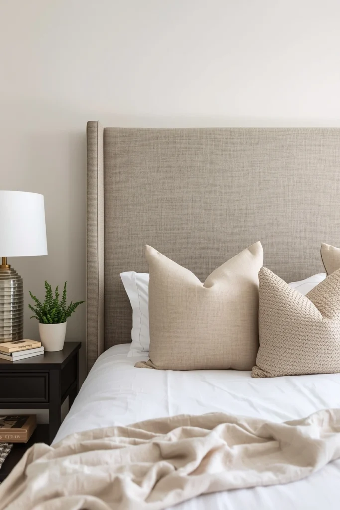 DIY Fabric-Covered Accent Headboard