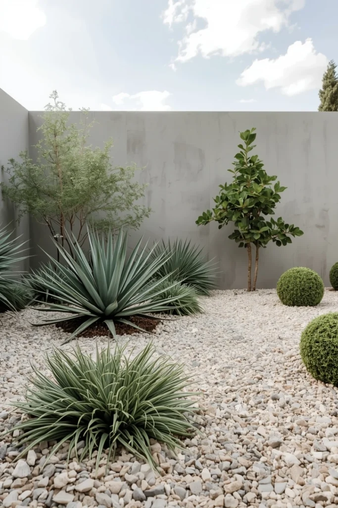 Gravel Garden With Structured Greenery