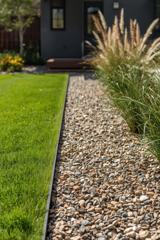 Gravel Trench Edging