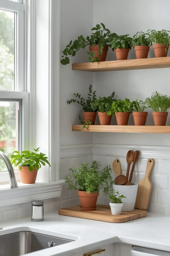 Kitchen Herb Garden Corner