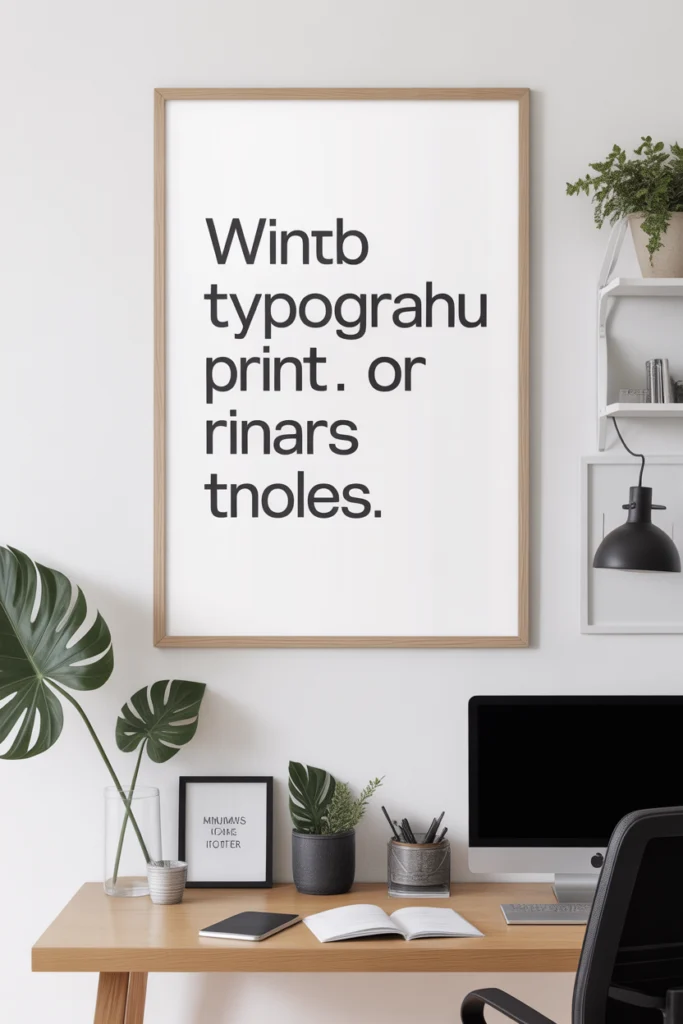 Minimal Typography Print